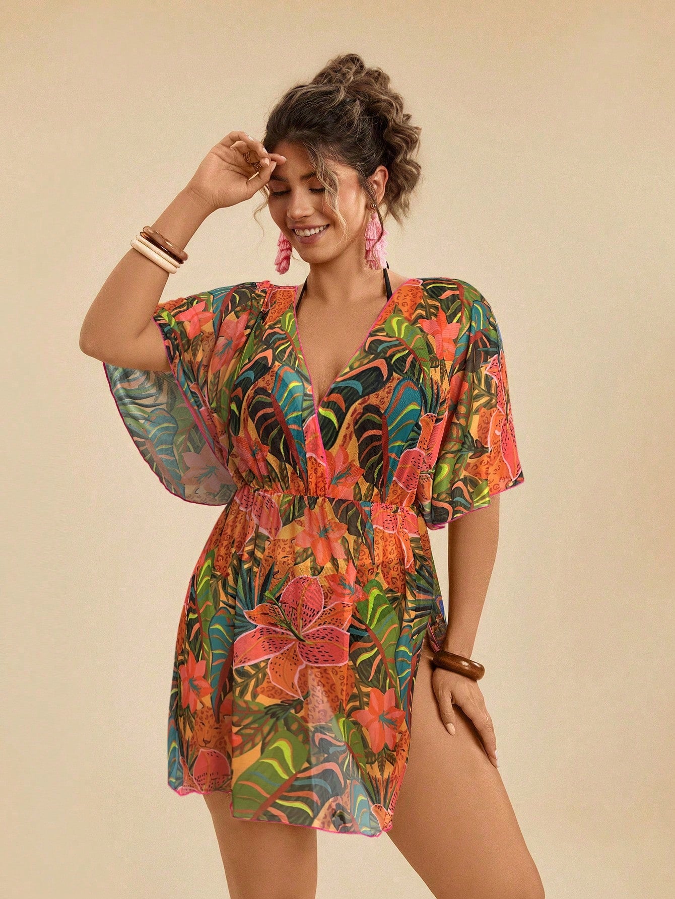 Saída de Praia Plus Size Leandra
