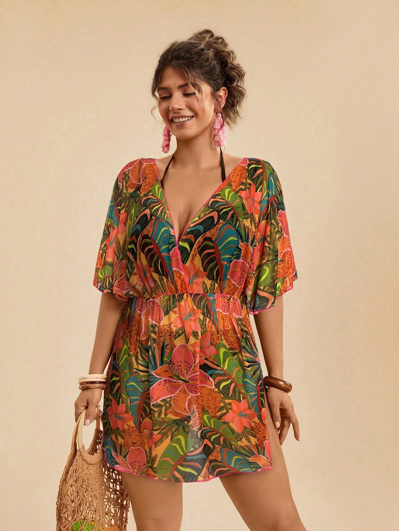 Saída de Praia Plus Size Leandra