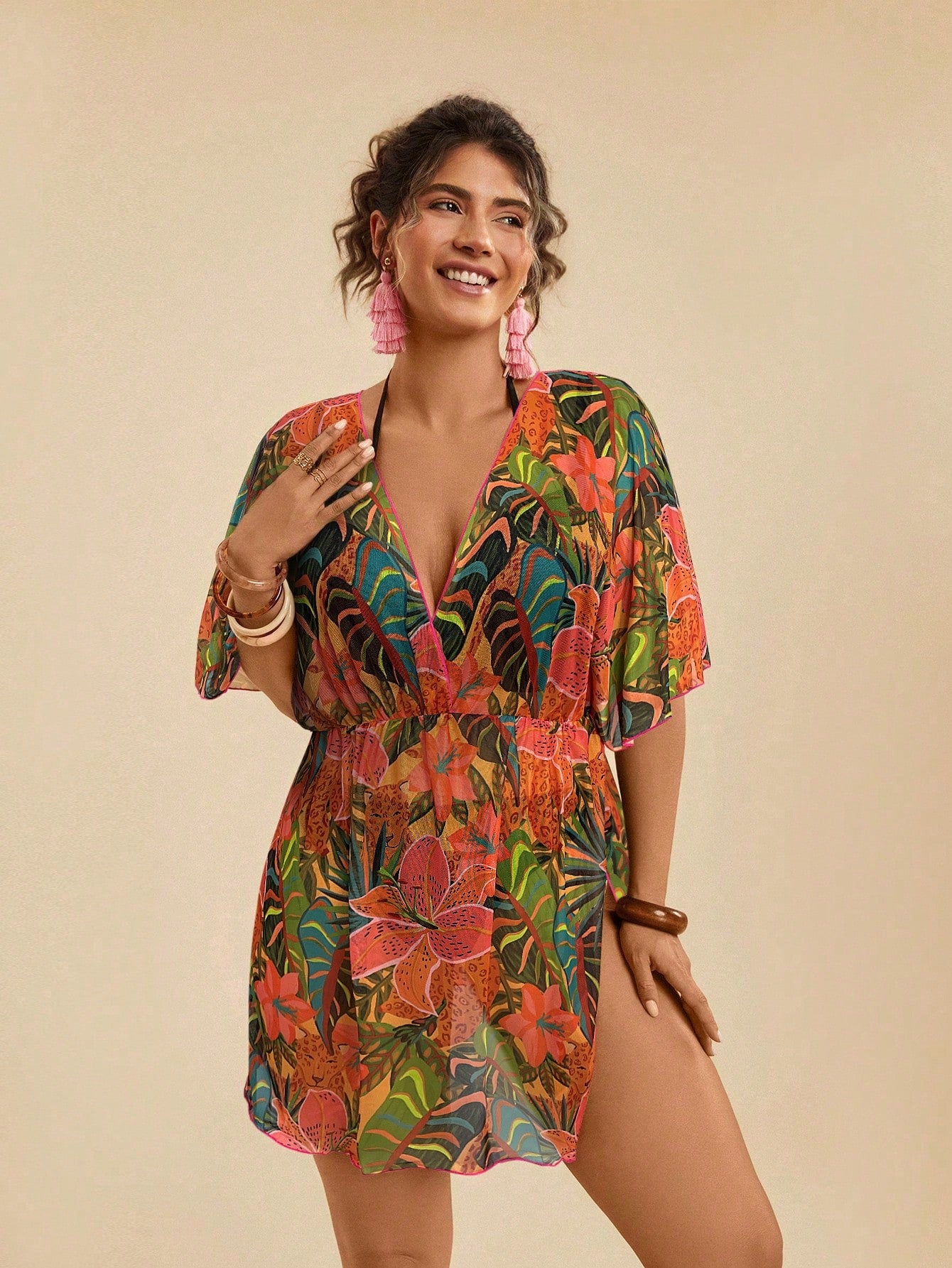 Saída de Praia Plus Size Leandra