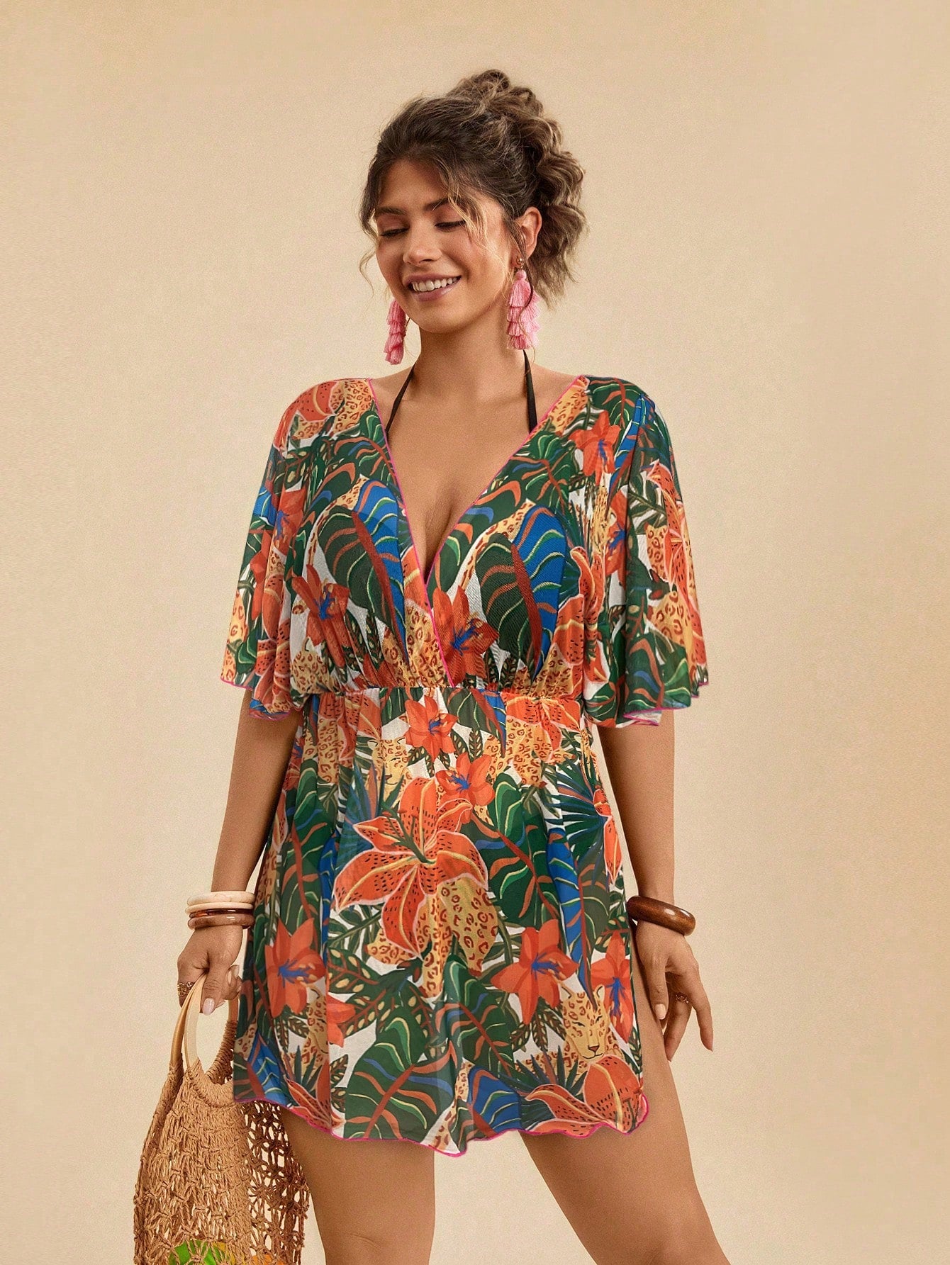Saída de Praia Plus Size Leandra