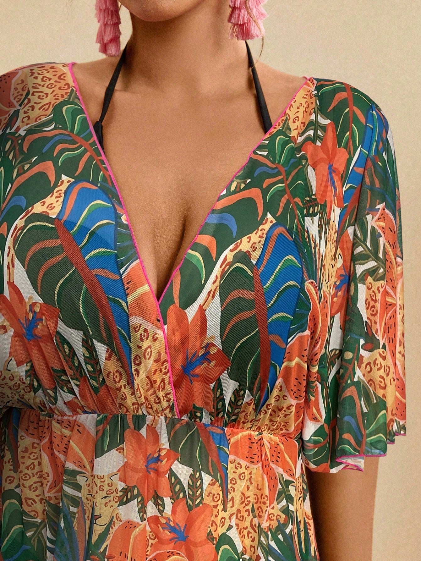 Saída de Praia Plus Size Leandra