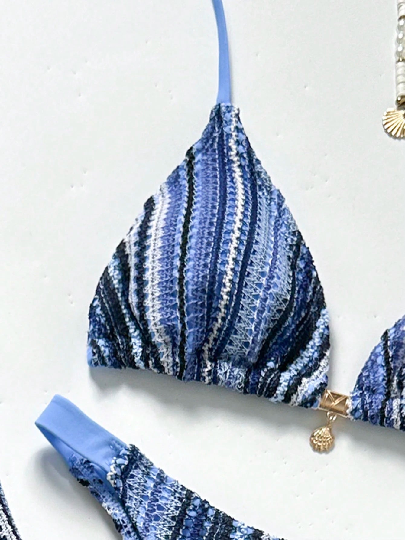 Conjunto Biquíni 3 Peças Tricô Elegante Ariela