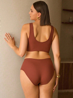 Biquíni Elegante Plus Size Concha 3D