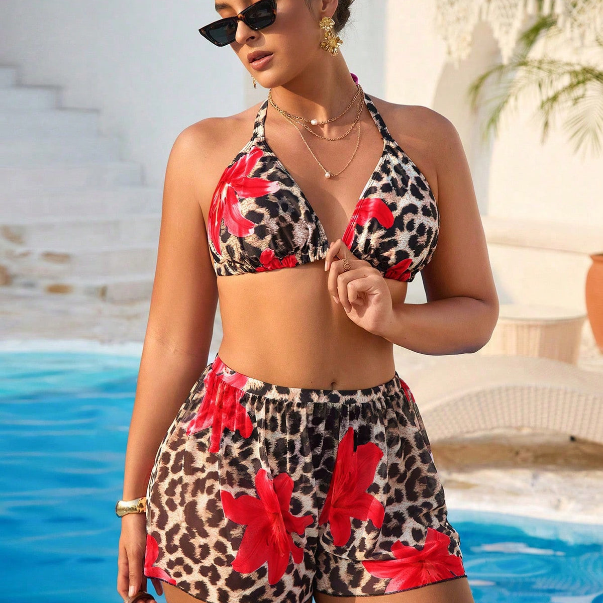Conjunto Biquíni 3 Peças Resort Plus Size