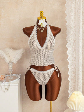 Tankini Minimalista com Renda Leticia