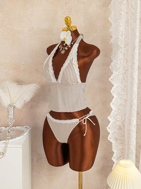 Tankini Minimalista com Renda Leticia