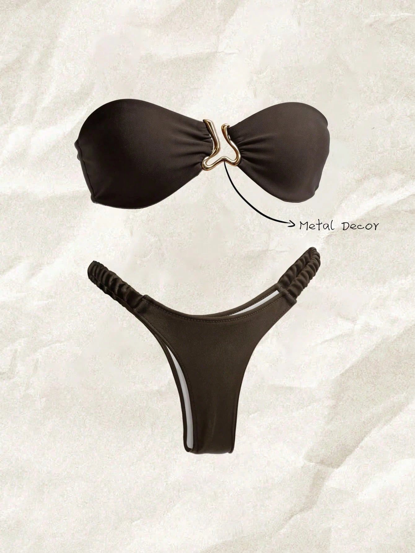 Biquíni Argola Metal Elegante Helena