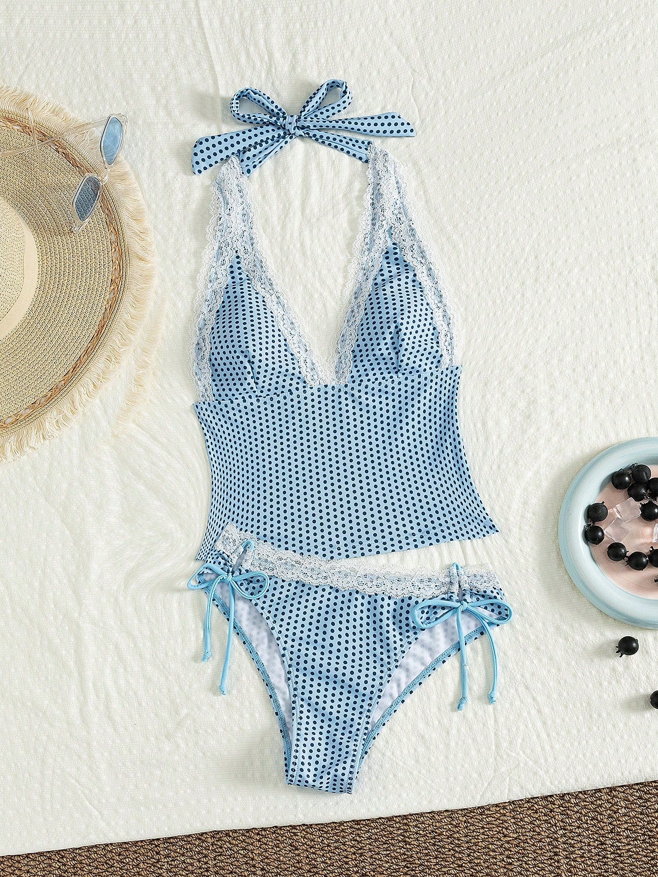 Tankini Minimalista com Renda Leticia