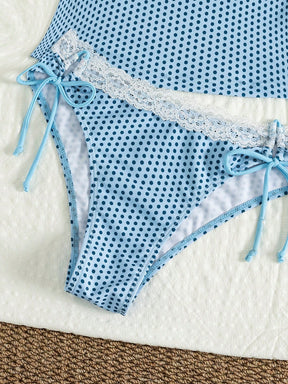 Tankini Minimalista com Renda Leticia