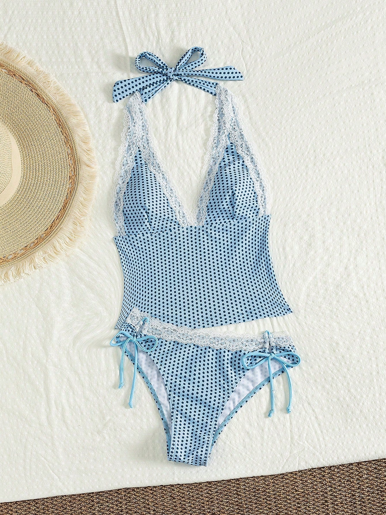 Tankini Minimalista com Renda Leticia