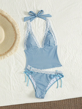 Tankini Minimalista com Renda Leticia