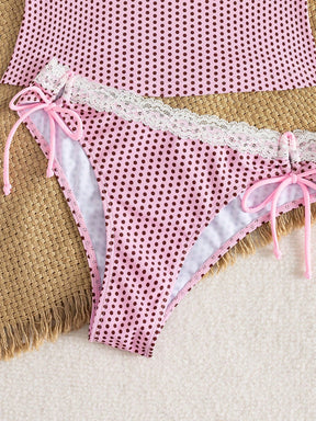 Tankini Minimalista com Renda Leticia