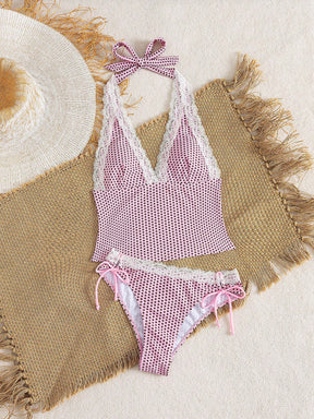 Tankini Minimalista com Renda Leticia
