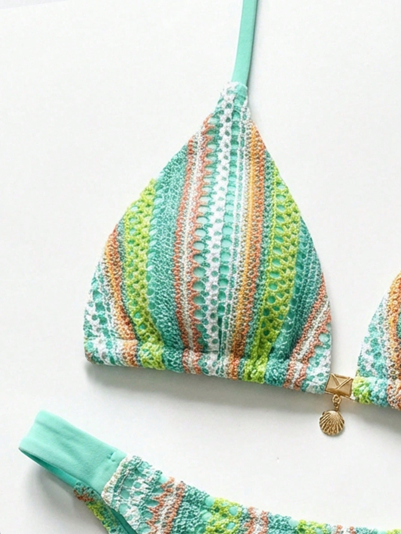 Conjunto Biquíni 3 Peças Tricô Elegante Ariela