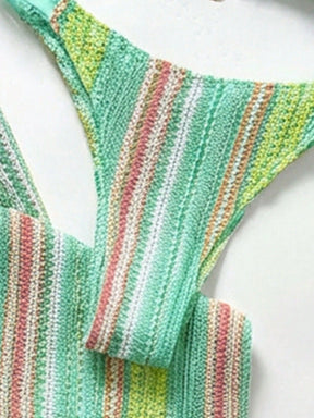 Conjunto Biquíni 3 Peças Tricô Elegante Ariela