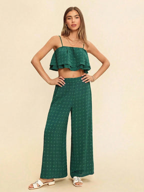 Conjunto 2 Peças Cropped Regata Diana