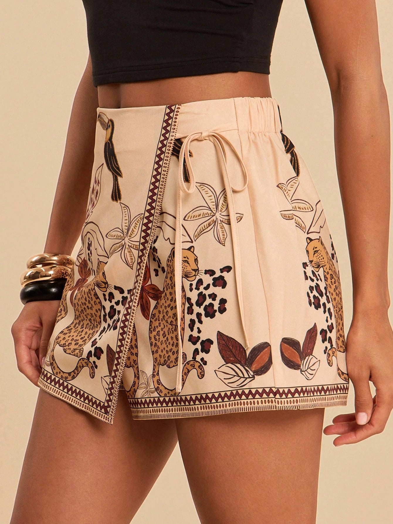 Skort Tropical Elegante Camille
