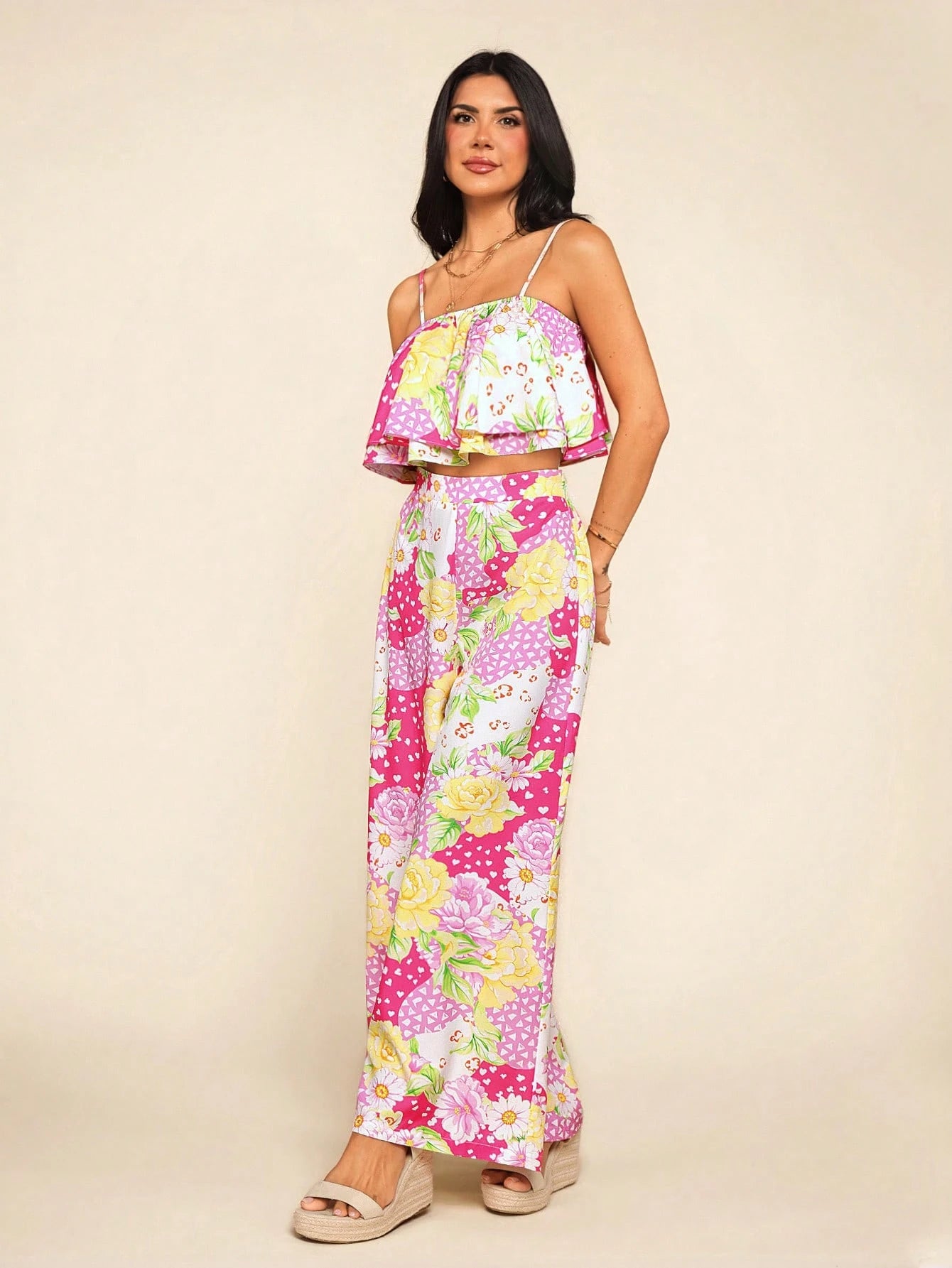 Conjunto 2 Peças Cropped Regata Diana