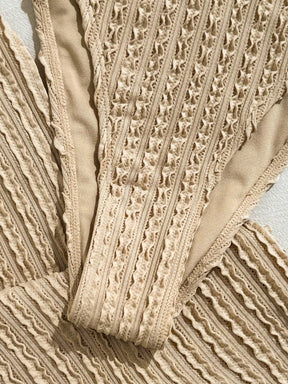 Conjunto Biquíni 3 Peças Renda Elegante Pérola
