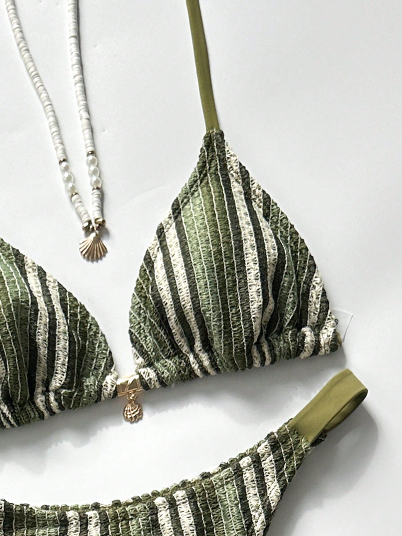Conjunto Biquíni 3 Peças Tricô Elegante Ariela