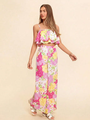 Conjunto 2 Peças Cropped Regata Diana