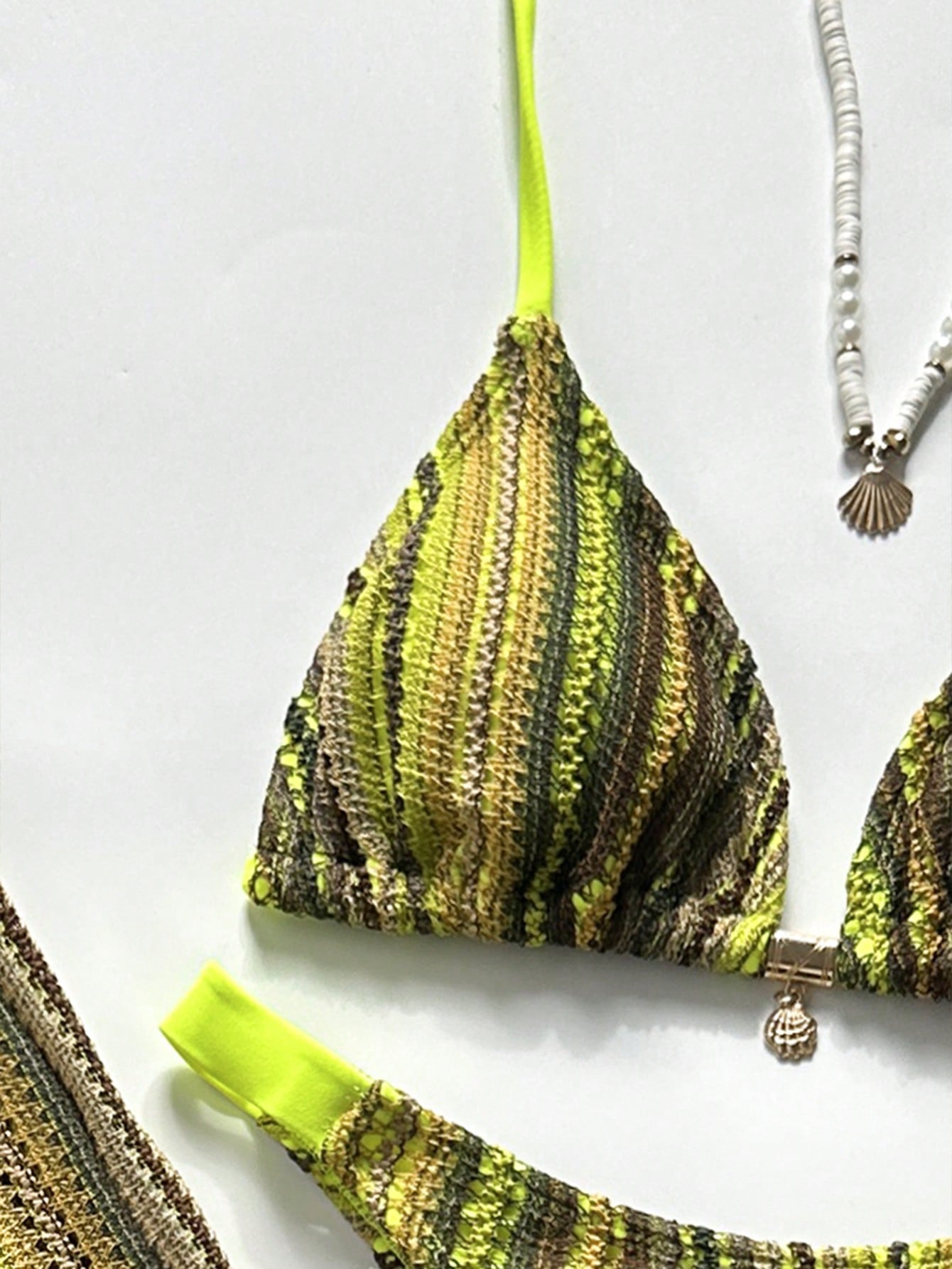 Conjunto Biquíni 3 Peças Tricô Elegante Ariela