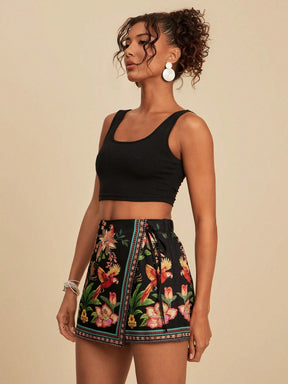 Skort Tropical Elegante Camille
