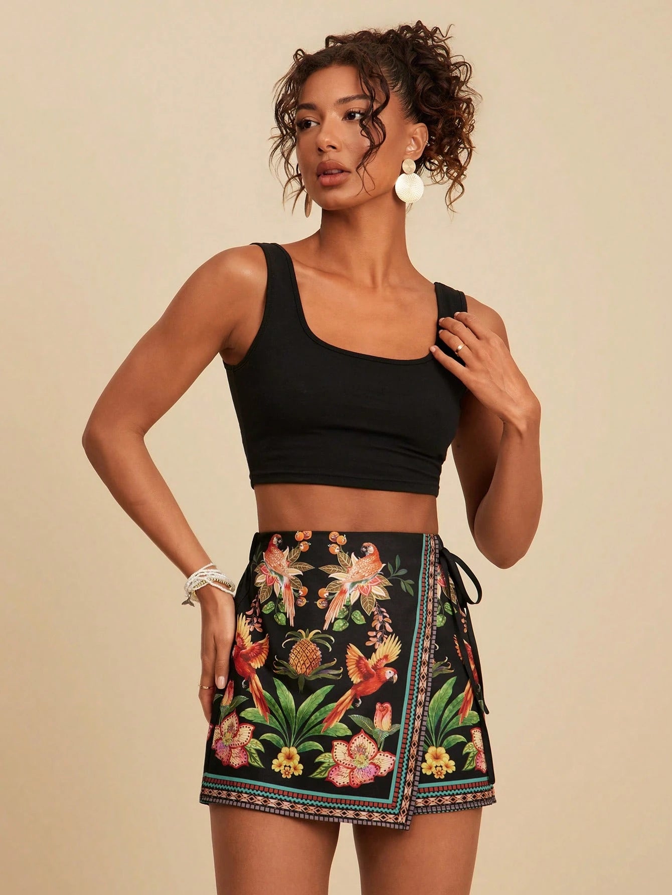 Skort Tropical Elegante Camille