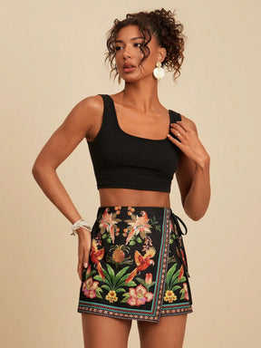 Skort Tropical Elegante Camille