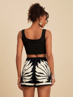 Skort Tropical Elegante Camille