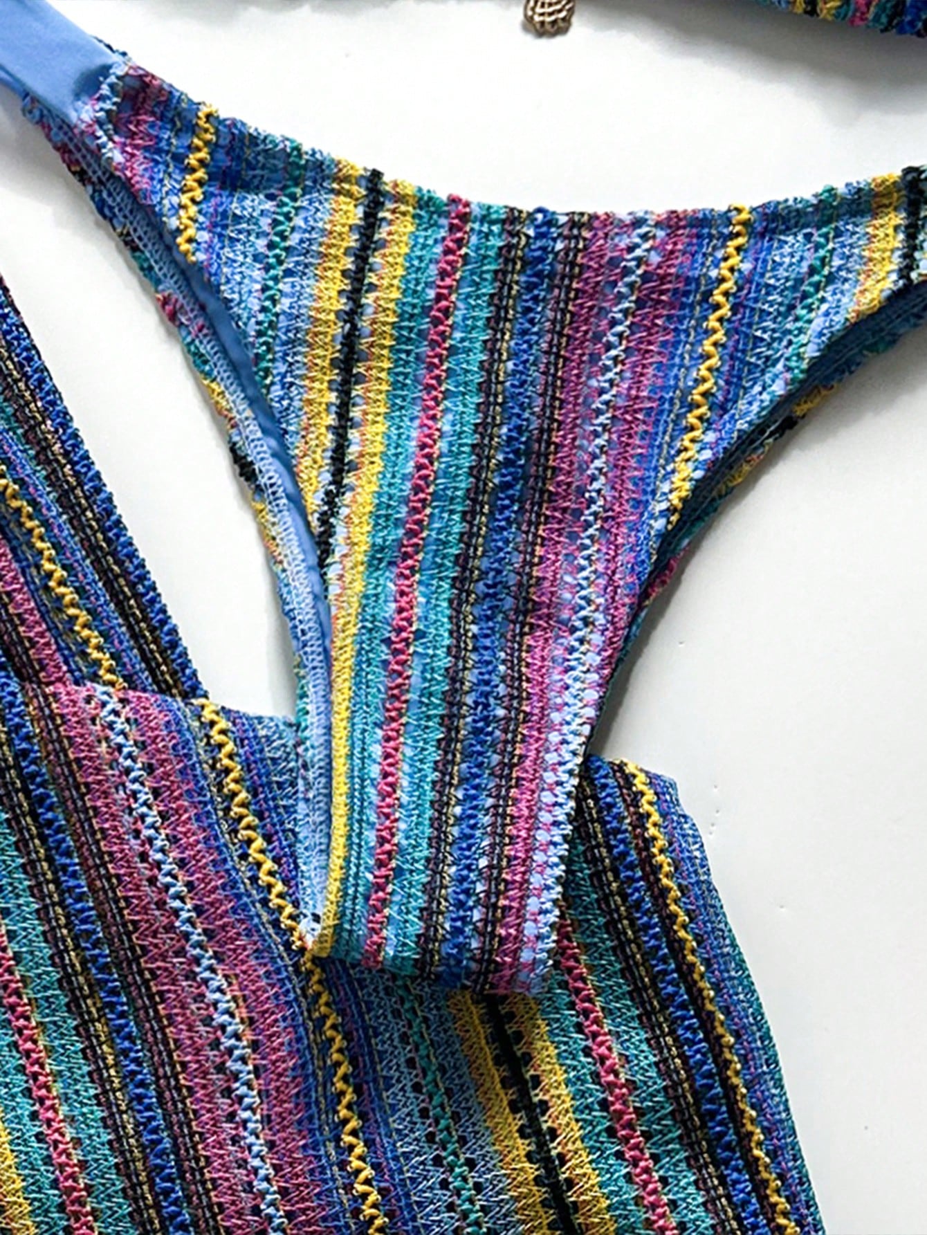 Conjunto Biquíni 3 Peças Tricô Elegante Ariela