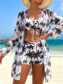 Conjunto Biquíni Tropical 3 Peças Laura