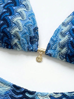 Conjunto Biquíni 3 Peças Tricô Elegante Ariela