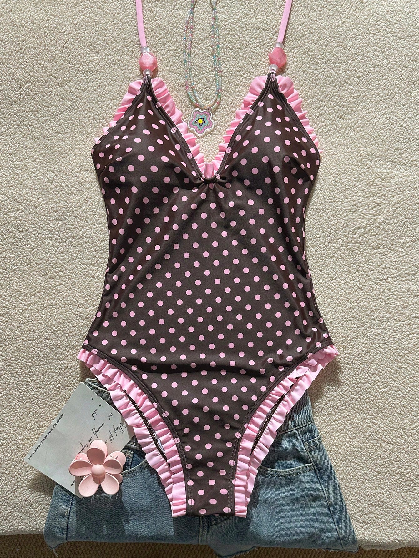 Maiô Rendado Halter Isabella