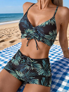 Conjunto Biquíni Shorts 2 Peças Tropical Lara