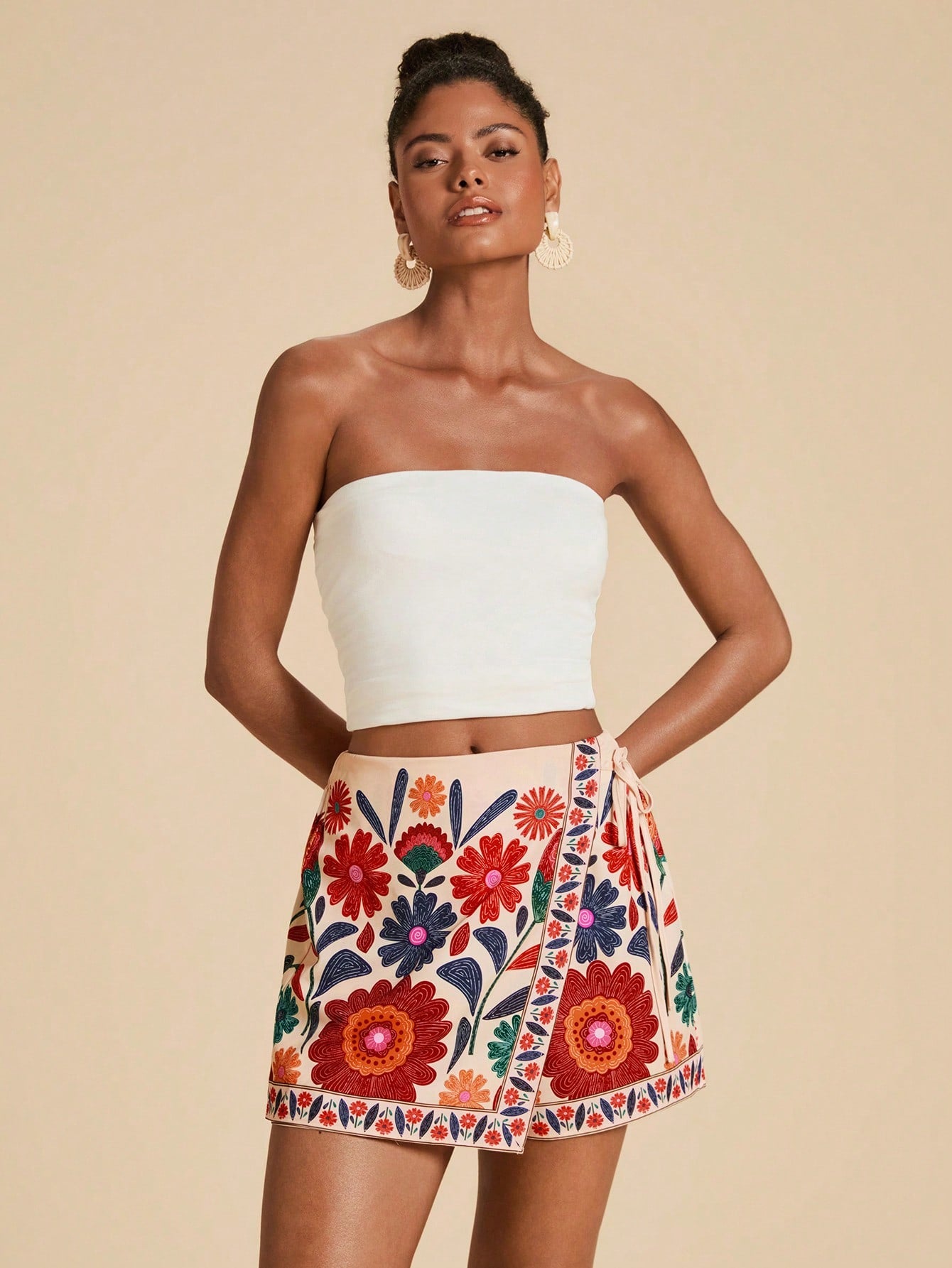 Skort Tropical Elegante Camille