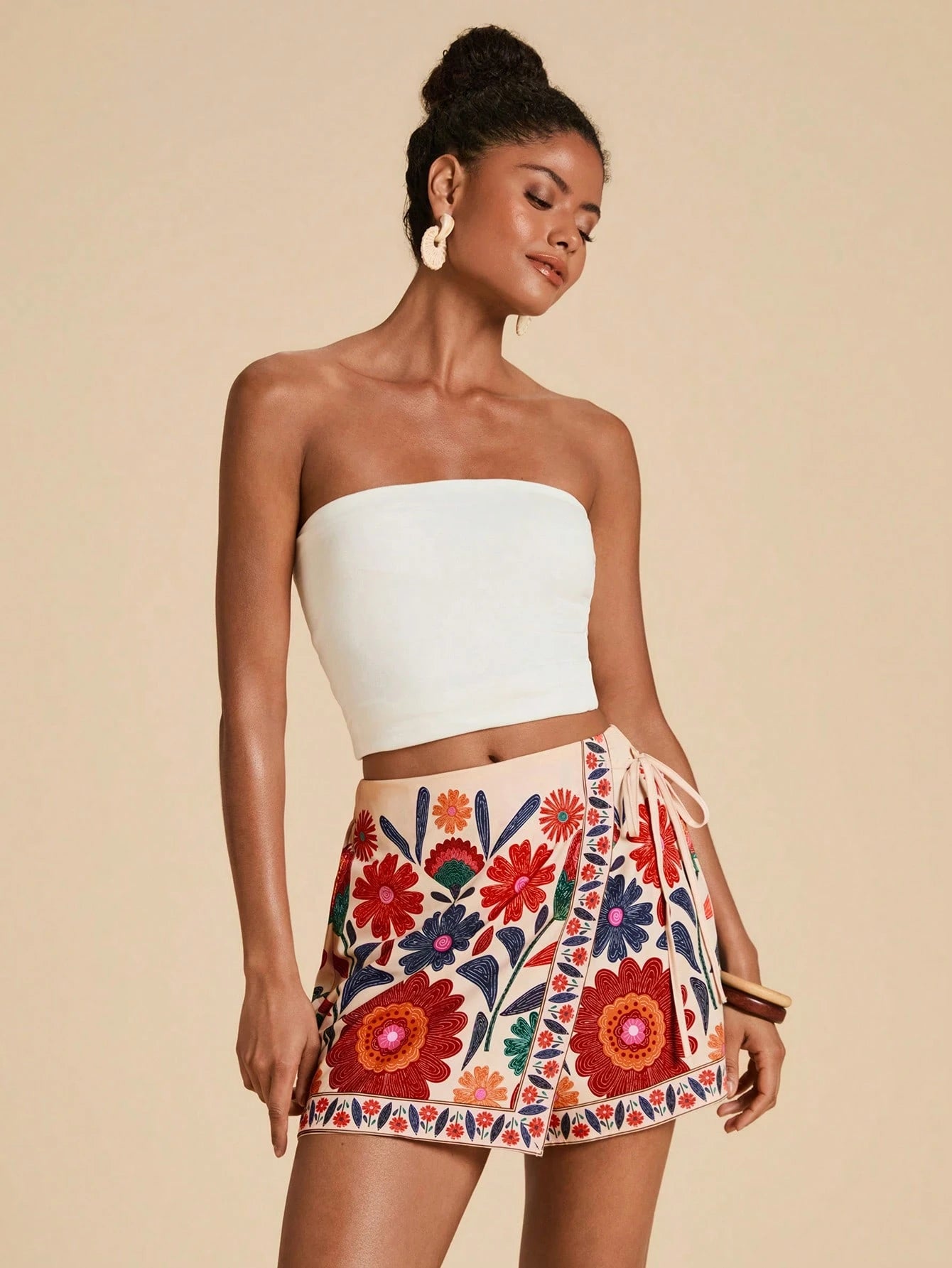 Skort Tropical Elegante Camille