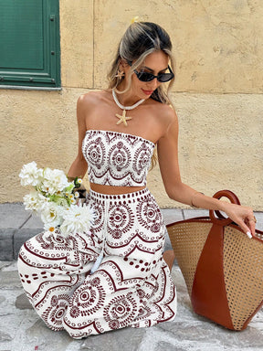 Conjunto de 2 peças Cropped Pérola