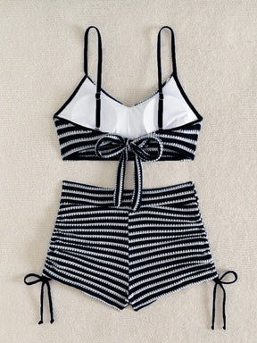 Conjunto Biquíni Shorts 2 Peças Texturizado Alice