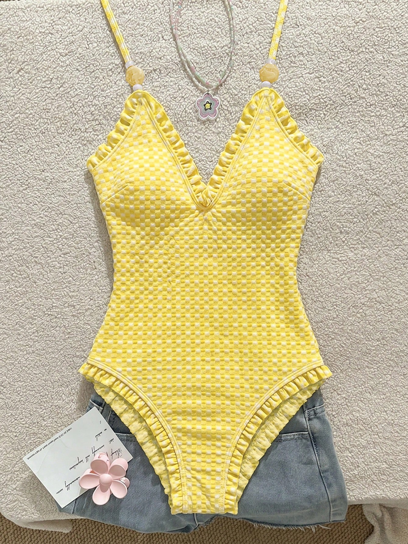 Maiô Rendado Halter Isabella