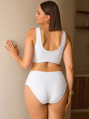 Biquíni Elegante Plus Size Concha 3D