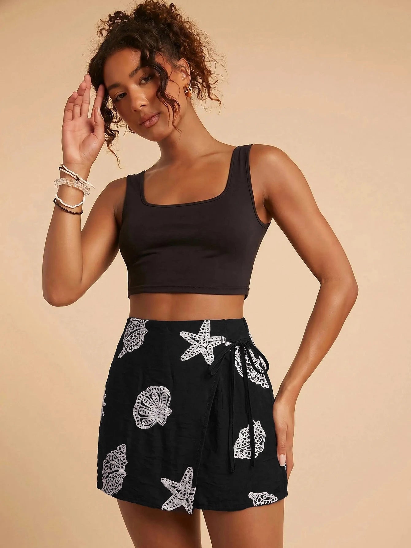 Skort Tropical Elegante Camille