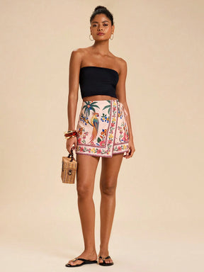Skort Tropical Elegante Camille