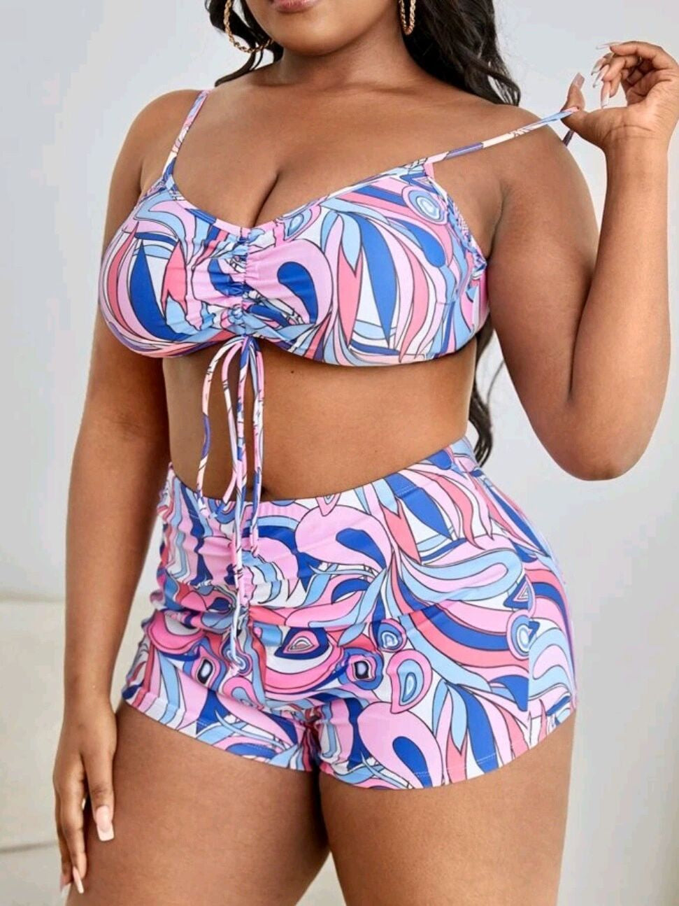 Biquini Conjunto 3 Pecas Bbb Verão Lindo Plus Size 36 A 50