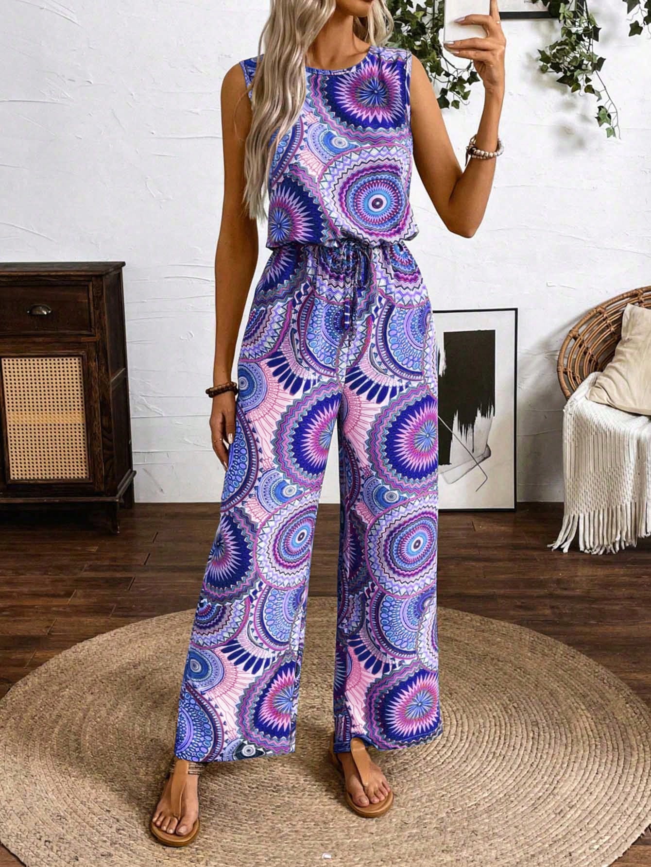 Macacão Estampado de Mandala