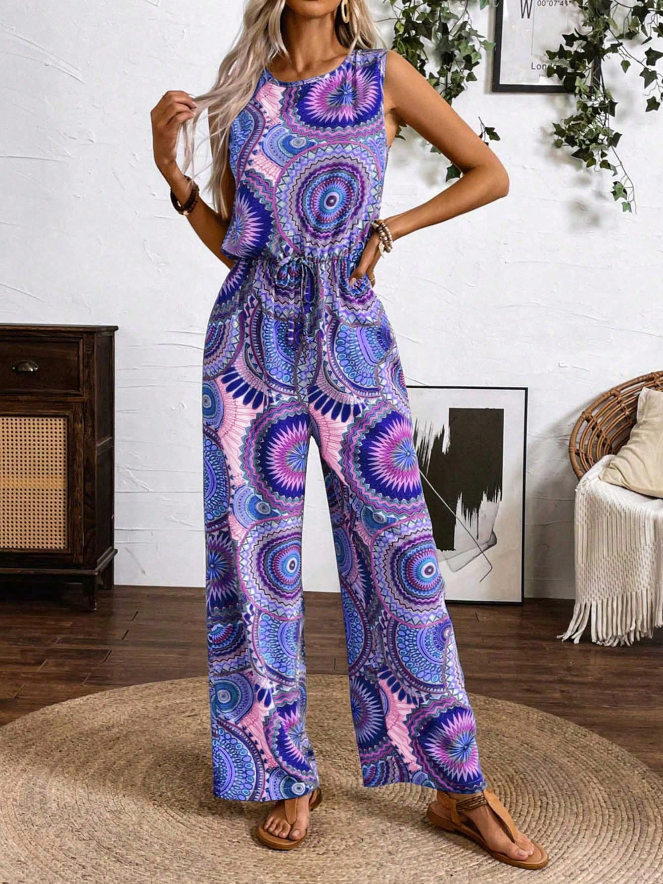 Macacão Estampado de Mandala
