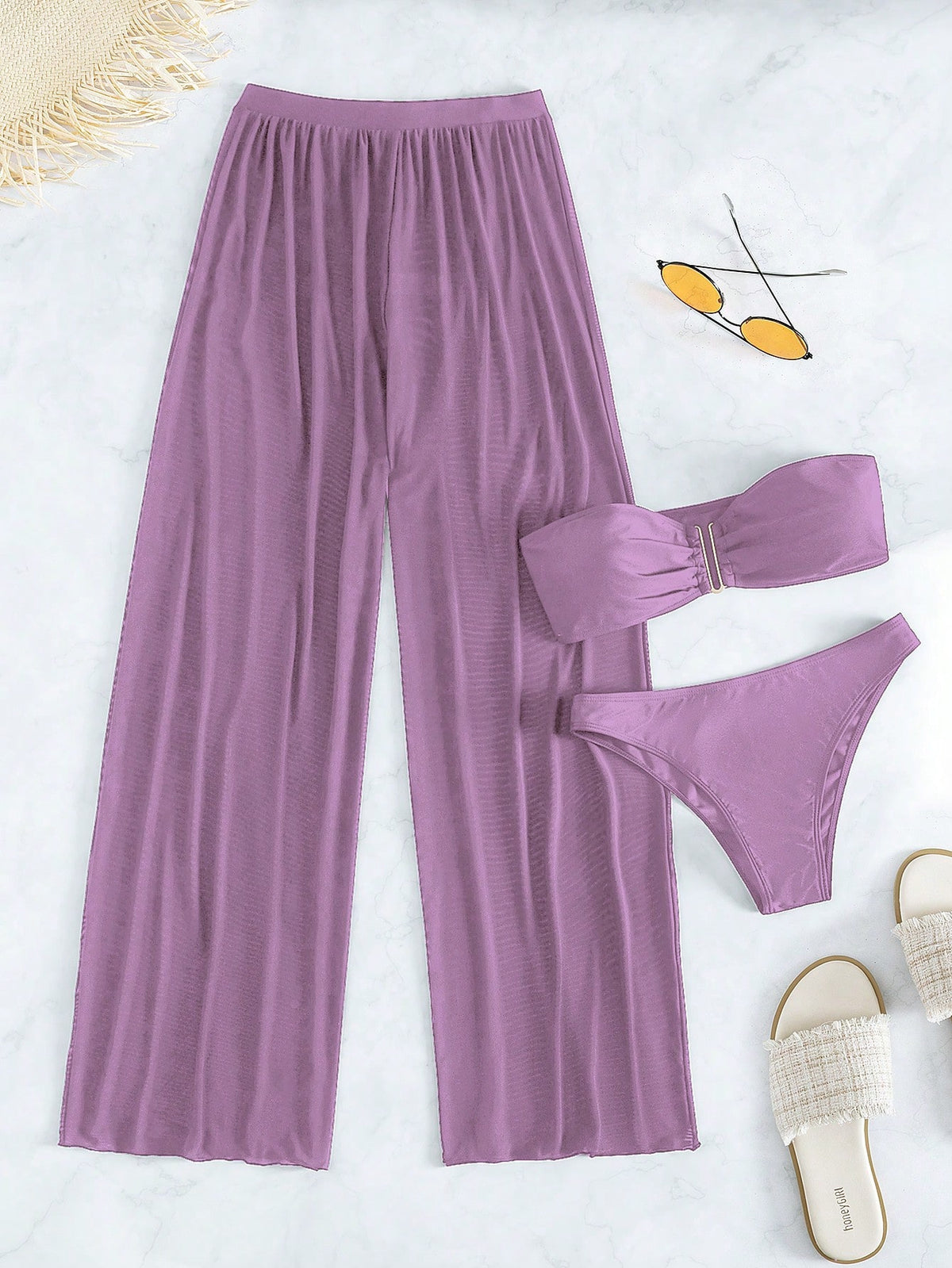 Conjunto Biquíni 3 Peças Elegante Choe P