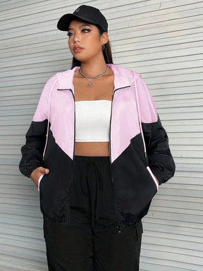 Corta-Vento Plus Size Com Capuz Sophia