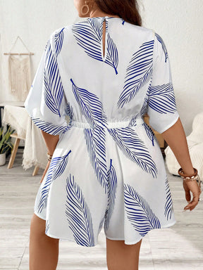 Macacão Plus Size Minimal Leaf G2