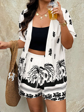Conjuntinho Plus Size Estampado Verão